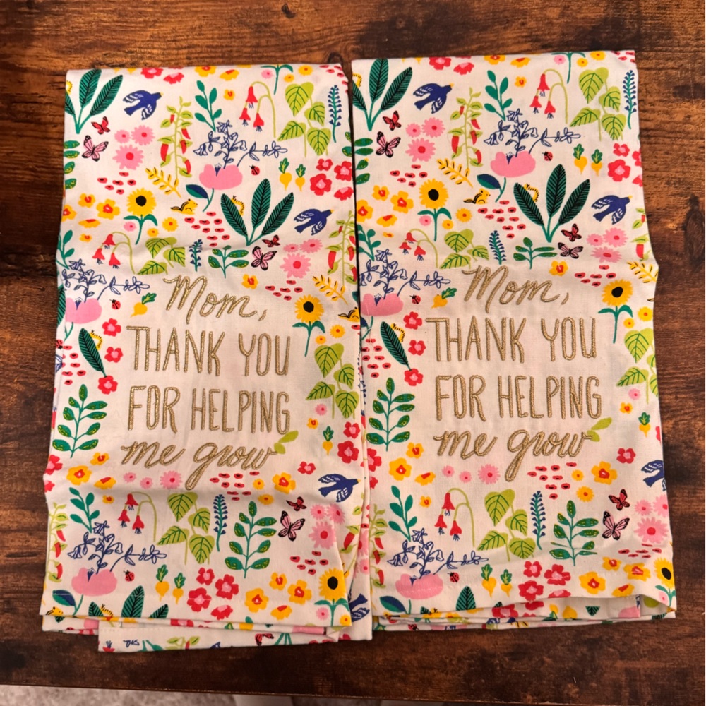 NEW Paper Source Mom, thank you for helping me grow Tea Towels